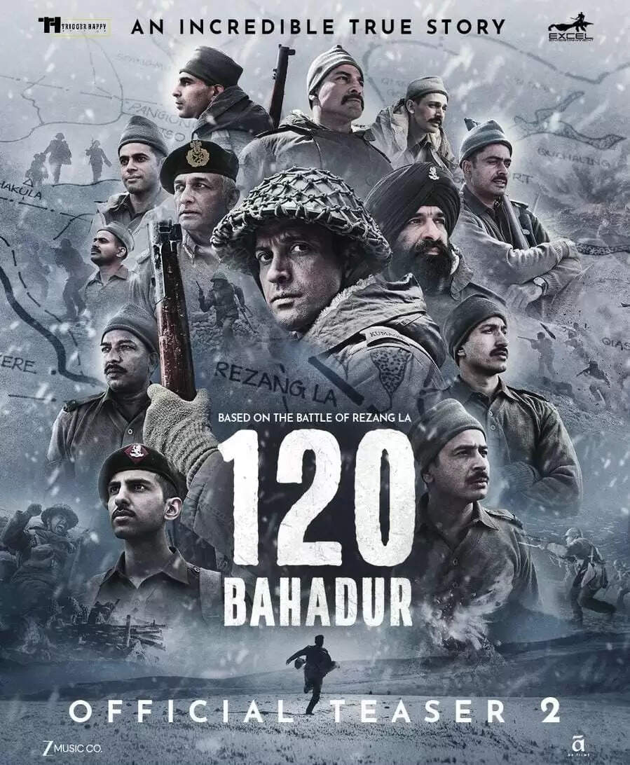 लता मंगेशकर यांच्या जयंतीनिमित्त ‘१२० बहादुर’चा दुसरा टीझर प्रदर्शित