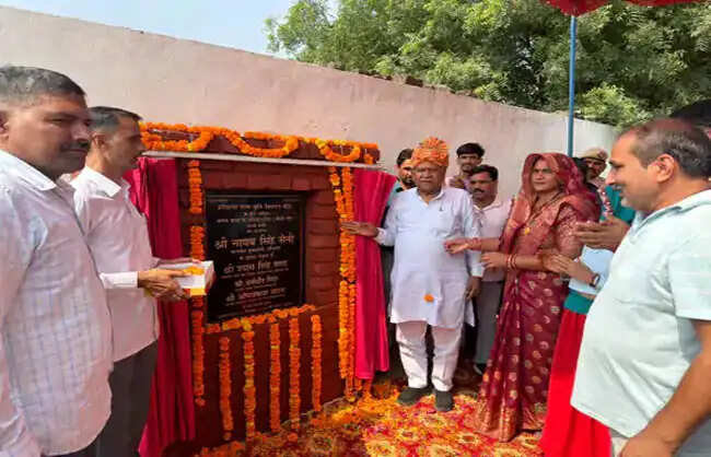 नारनाैल में 96.92 लाख के विकास कार्यों का हुआ उद्घाटन