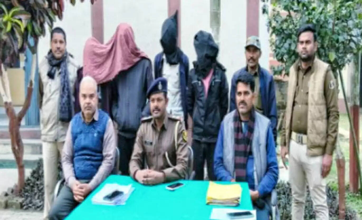 पुलिस ने टोटो चोरी कांड का उद्भेदन कर चार अभियुक्त को किया गिरफ्तार