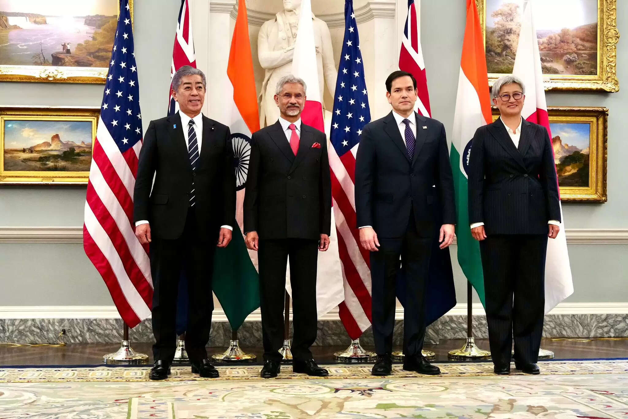 क्वाड&nbsp;देशों&nbsp;के&nbsp;विदेश&nbsp;मंत्रियों&nbsp;की&nbsp;बैठक,&nbsp;भारतीय&nbsp;विदेश&nbsp;मंत्री&nbsp;डॉ.&nbsp;जयशंकर&nbsp;की&nbsp;अमेरिकी&nbsp;समकक्ष&nbsp;व&nbsp;एनएसए&nbsp;के&nbsp;साथ&nbsp;द्विपक्षीय&nbsp;बैठक