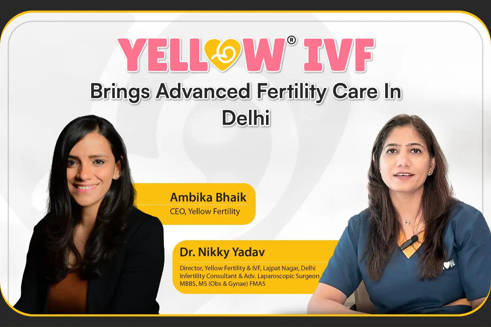 दिल्ली में आईवीएफ सेंटर येलो फर्टिलिटी की शुरुआत, बांझपन की समस्याओं का मिलेगा समाधान
