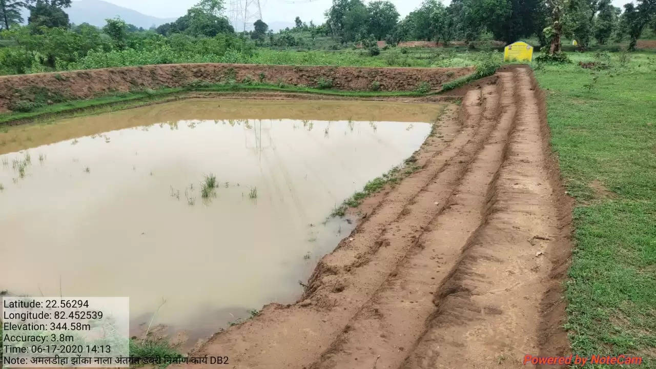 कोरबा : नरवा विकास योजना से जल संरक्षण व फसल उत्पादन में हो रही वृध्दि