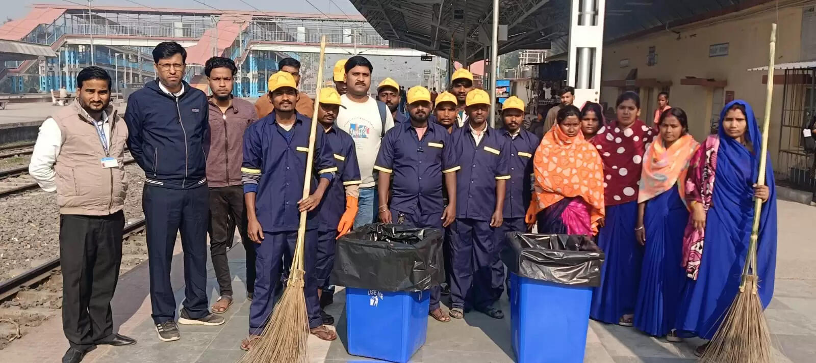 जोगबनी,फारबिसगंज,अररिया और नरपतगंज रेलवे स्टेशन पर सफाई की नई शुरुआत