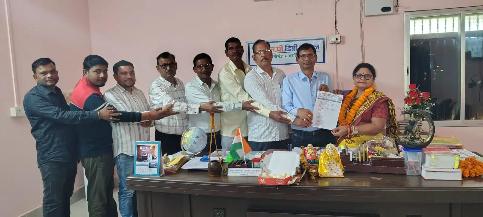 रानीगंज वाईएनपी डिग्री कॉलेज के नए प्रधानाचार्य ने किया पदभार ग्रहण