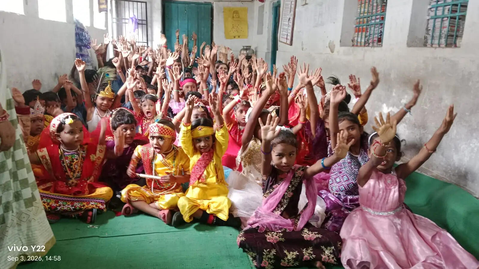 गुरुकुल विद्यासागर विद्यालय लोहरसी में धूमधाम से मनी श्रीकृष्ण जन्माष्टमी