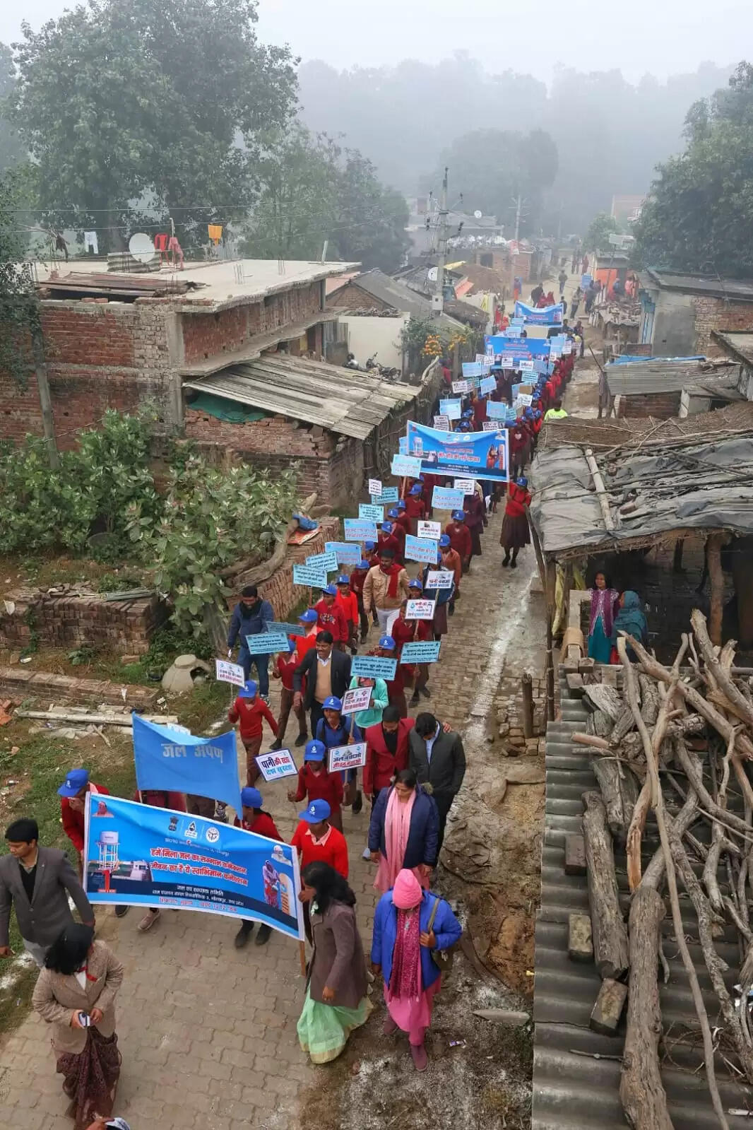गोरखपुर का वनटांगिया गांव तिनकोनिया बना प्रदेश का पहला जल अर्पण गांव
