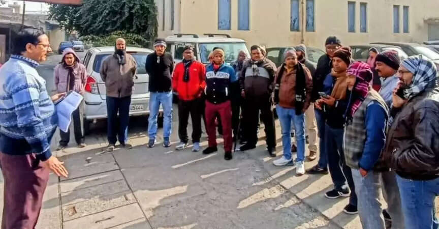 बीएसएनएल यूनियन ने चार सूत्रीय मांगों को लेकर प्रदर्शन किया