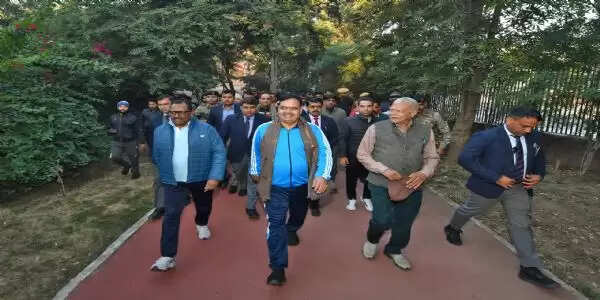 मुख्यमंत्री भजनलाल शर्मा ने मॉर्निंग वॉक में दिया फिट राजस्थान का संदेश
