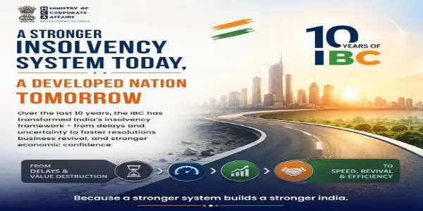 आईबीसी के 10 साल पूरे, वित्त मंत्री ने कहा- इसने वित्तीय प्रणाली को मजबूत किया