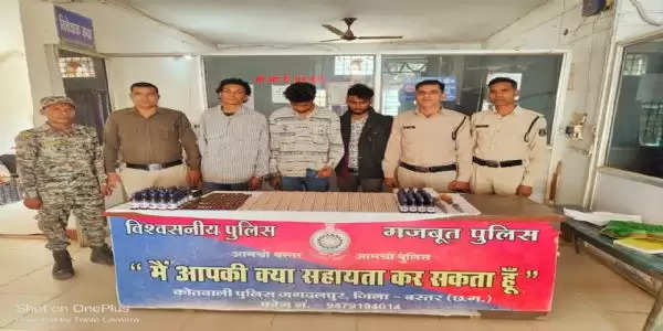 जगदलपुर : अवैध नशीली दवाइयों के साथ 03 आरोपित गिरफ्तार