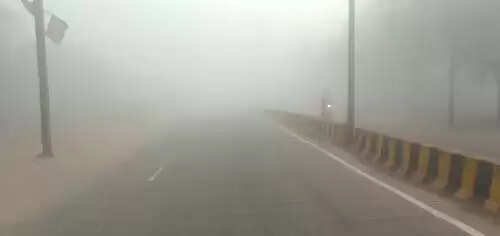 श्योपुर में छाया घना कोहरा, 7 डिग्री पर पहुंचा न्यूनतम तापमान