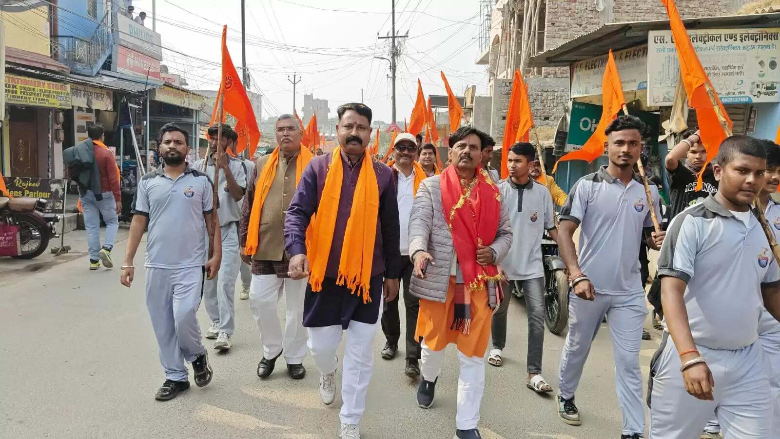 रांची में बजरंग दल का भव्य शौर्य संचलन, हजारों कार्यकर्ताओं ने लिया भाग