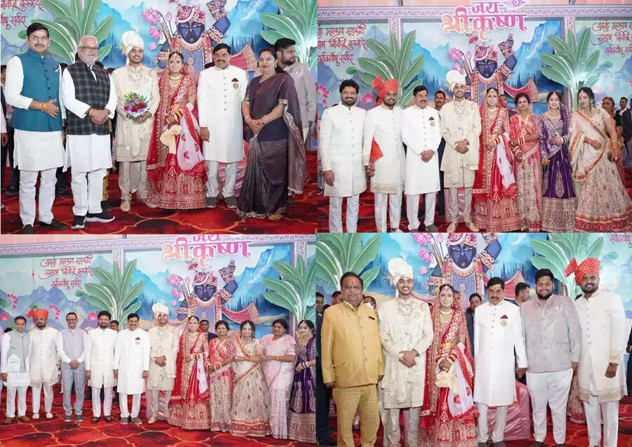 मुख्यमंत्री डॉ. यादव के पुत्र डॉ. अभिमन्यु और डॉ. इशिता सामूहिक विवाह सम्मेलन में परिणय सूत्र में बंधे