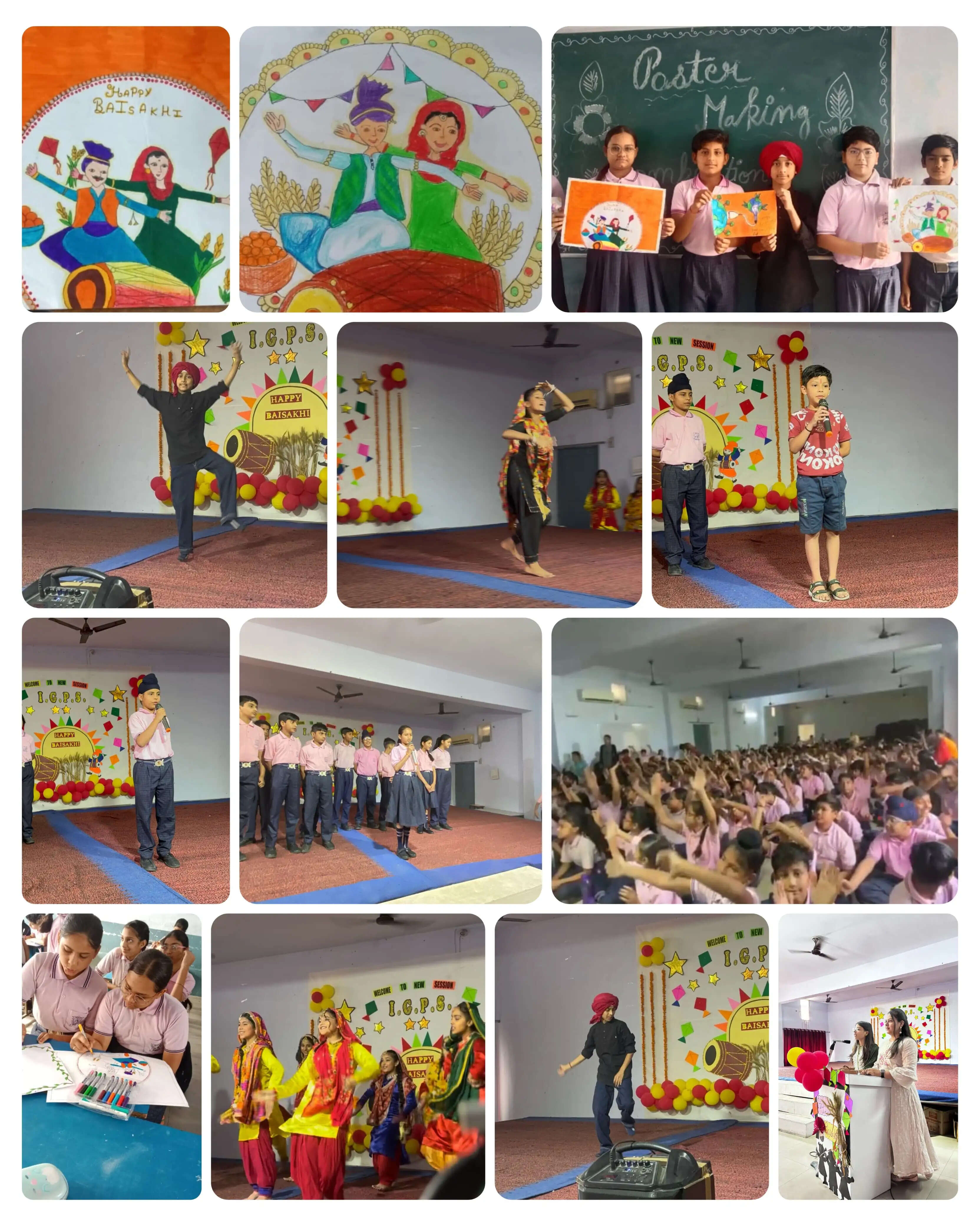कैथल के इंदिरा गांधी पब्लिक स्कूल में धूमधाम से मनाया बैसाखी पर्व