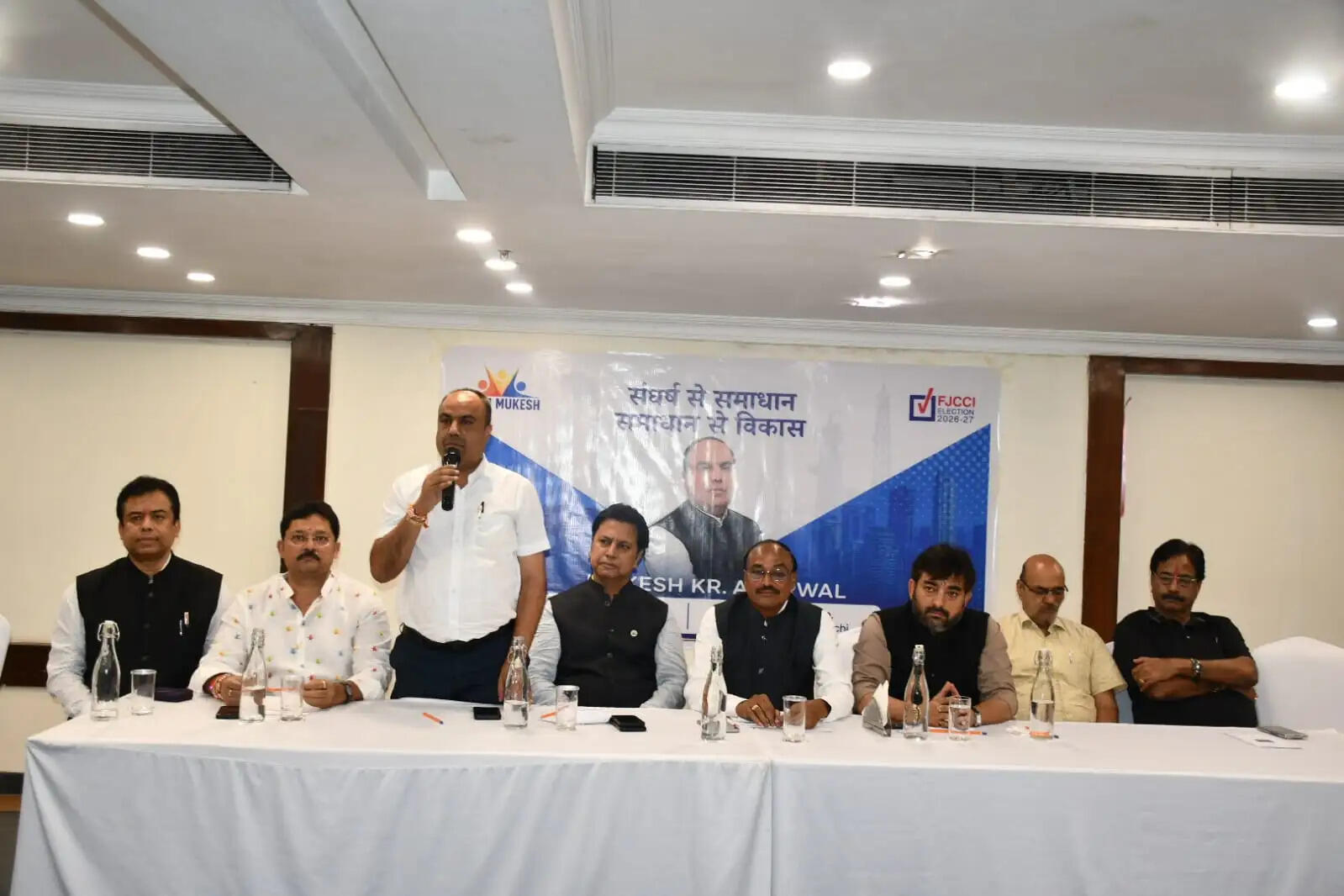चेंबर चुनाव में 35 सदस्यों के साथ मैदान में उतरी टीम मुकेश अग्रवाल, मांगा व्यापारियों का समर्थन