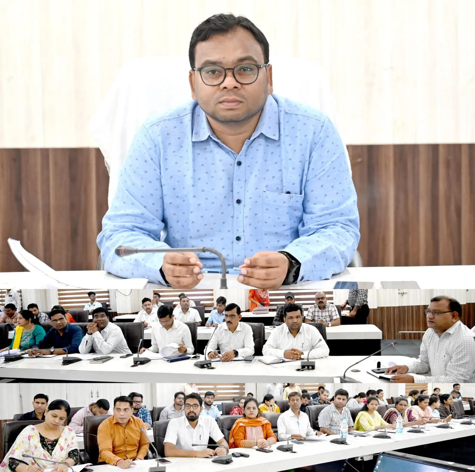 जांजगीर-चांपा: जिला पंचायत सीईओ विनय कुमार पोयाम ने की पीएम आवास, स्वच्छ भारत मिशन और एनआरएलएम की समीक्षा