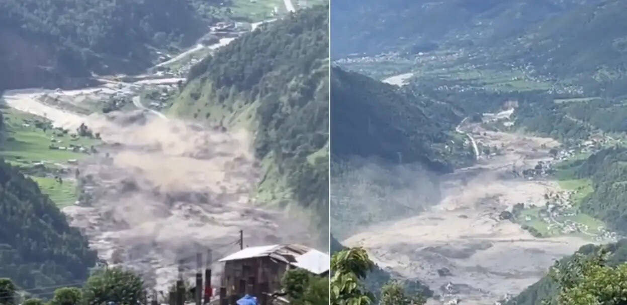 नेपाल में बाढ़ का कहर, चीन सीमा पर खड़े 500 से अधिक कंटेनर बहे