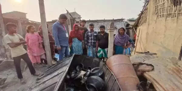 चौकता गांव में आगजनी में पांच घर जले, लाखों का हुआ नुकसान