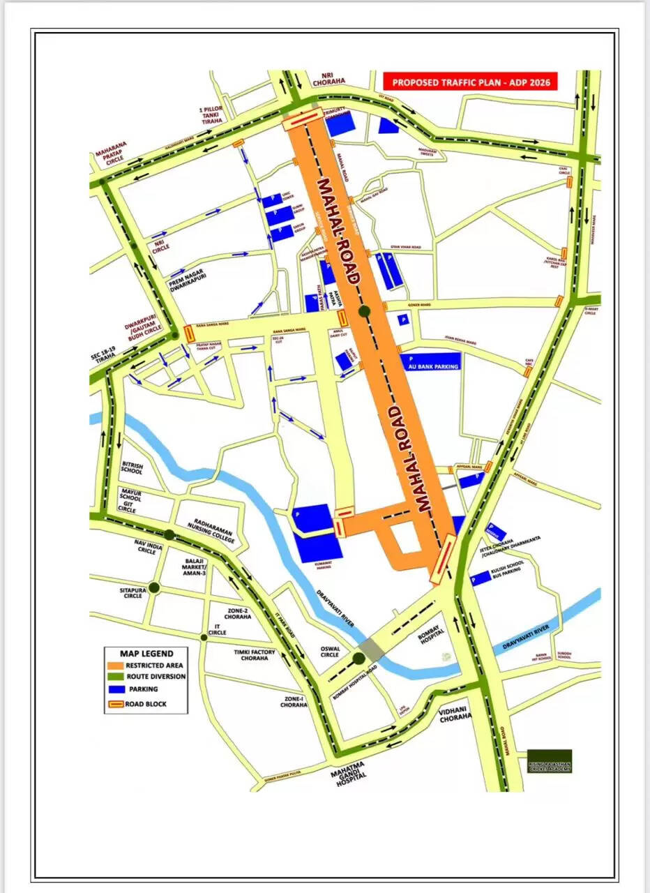 आर्मी डे परेड 2026 को लेकर जयपुर में 1 से 15 जनवरी तक विशेष यातायात व्यवस्था लागू