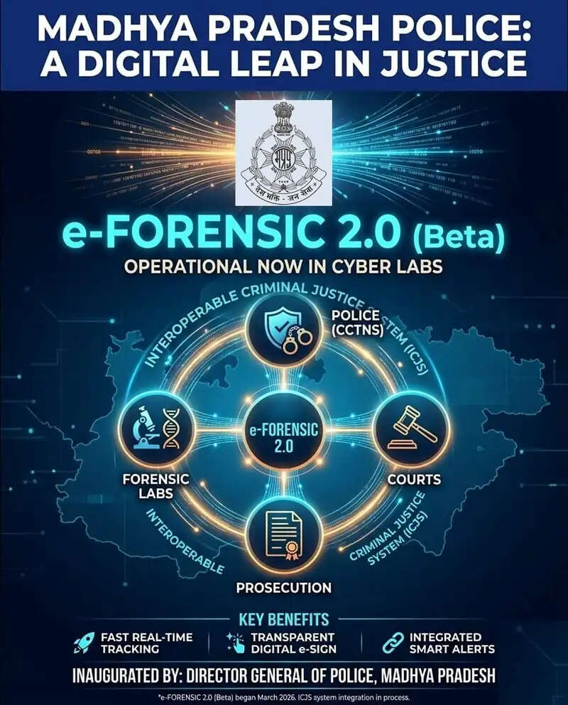 मप्रः डीजीपी ने मध्य प्रदेश साइबर फॉरेंसिक प्रयोगशाला में ई-फॉरेंसिक 2.0 का किया शुभारंभ