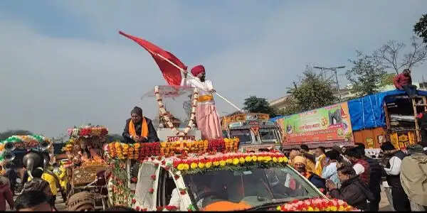 कैथल: शोभा यात्रा के बाद कैथल से अयोध्या के लिए भंडारा रवाना