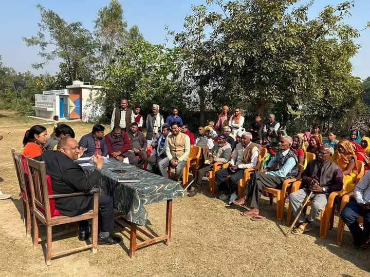 खेरिया गांव में आयोजित की गई ग्राम चौपाल