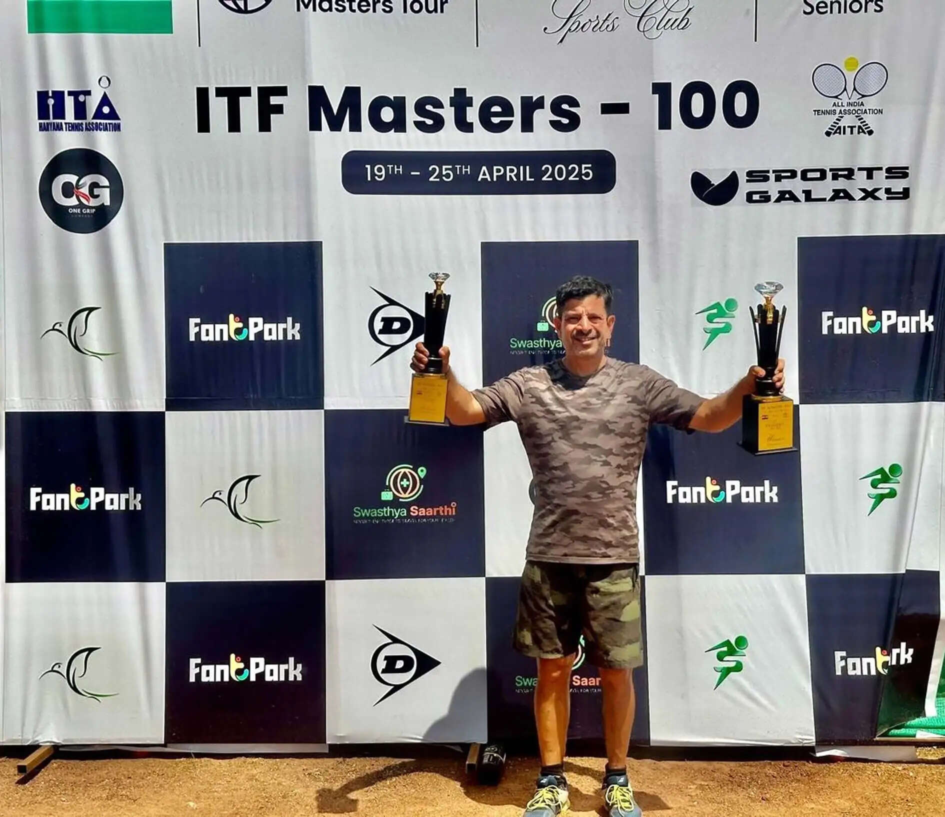 हिसार : योगेश कोहली ने जीता आईटीएफ मास्टर्स-100 सिंगल व डबल्स का खिताब