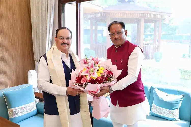 केंद्रीय स्वास्थ्य मंत्री जेपी नड्डा से मिले छत्तीसगढ़ के मुख्यमंत्री साय