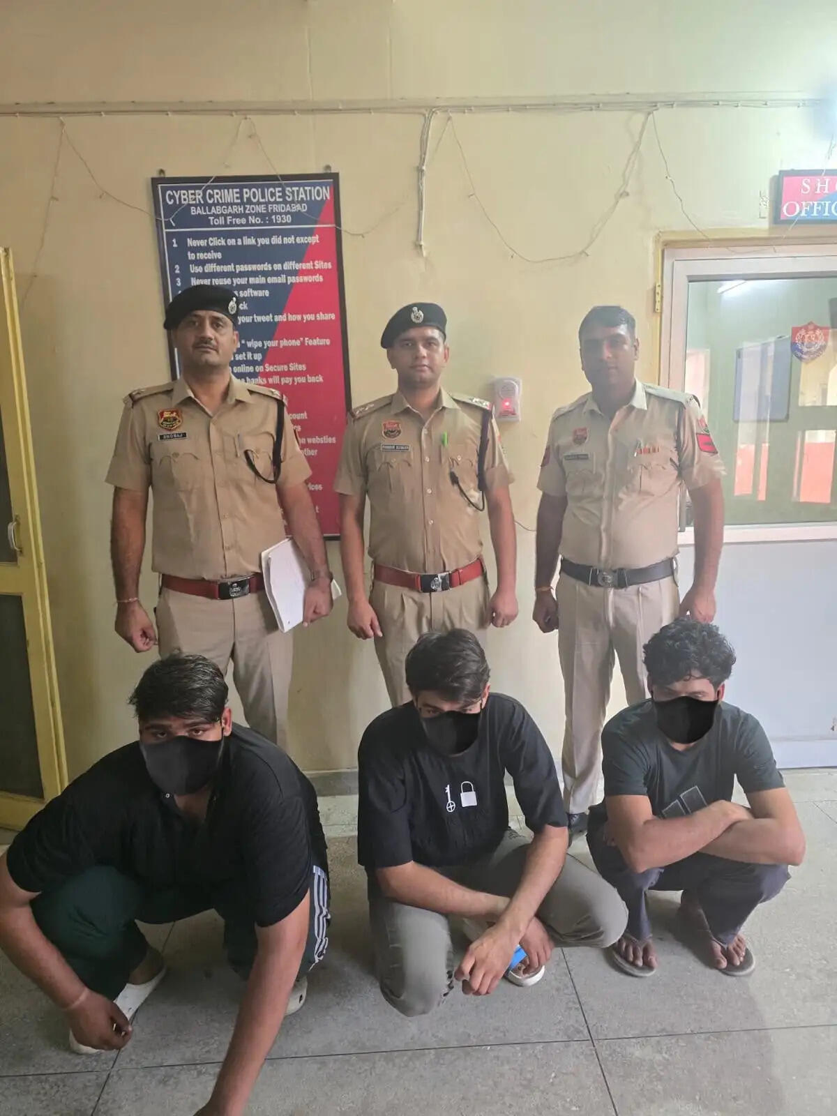 फरीदाबाद : साइबर ठगी मामले में खाताधारक सहित तीन गिरफ्तार