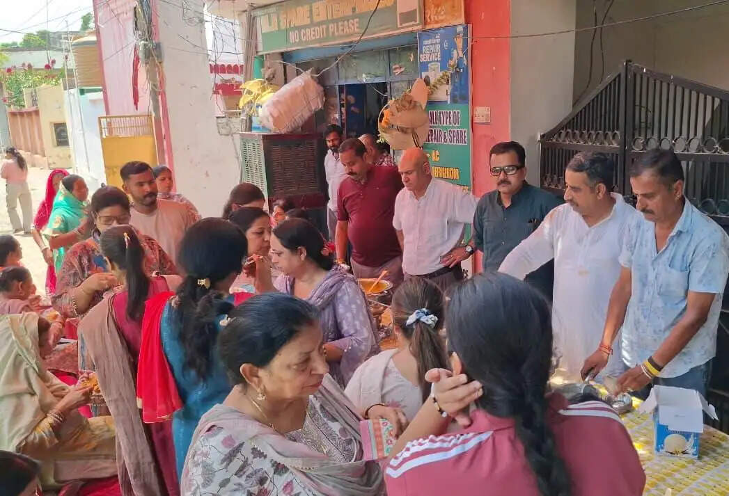 जम्मू के कैलाश नगर में भगवान हनुमान की प्रतिमा स्थापित, भव्य लंगर का आयोजन
