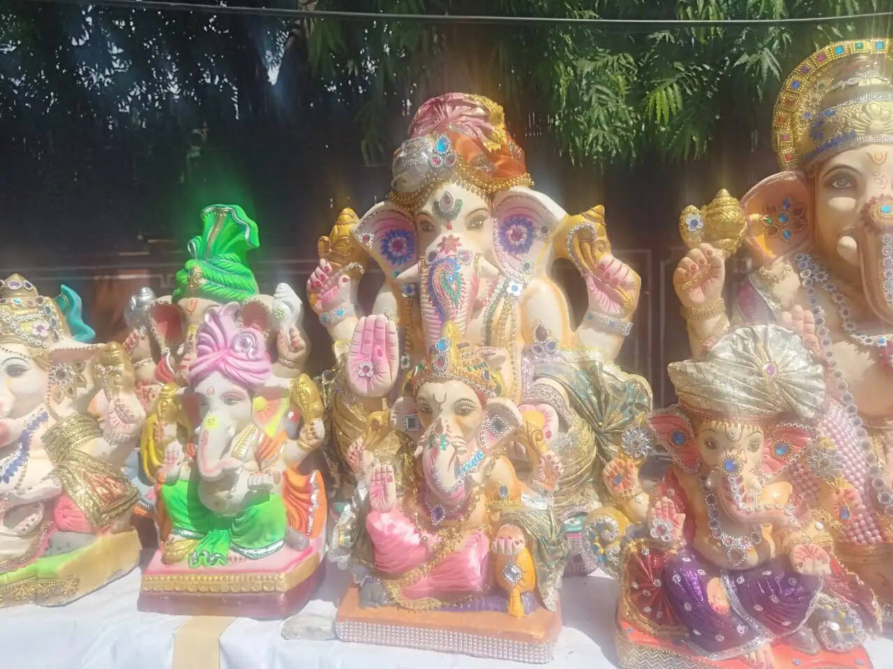 बप्पा की अगवानी में जयपुर के बाजारों में गणेश प्रतिमाओं की बहार
