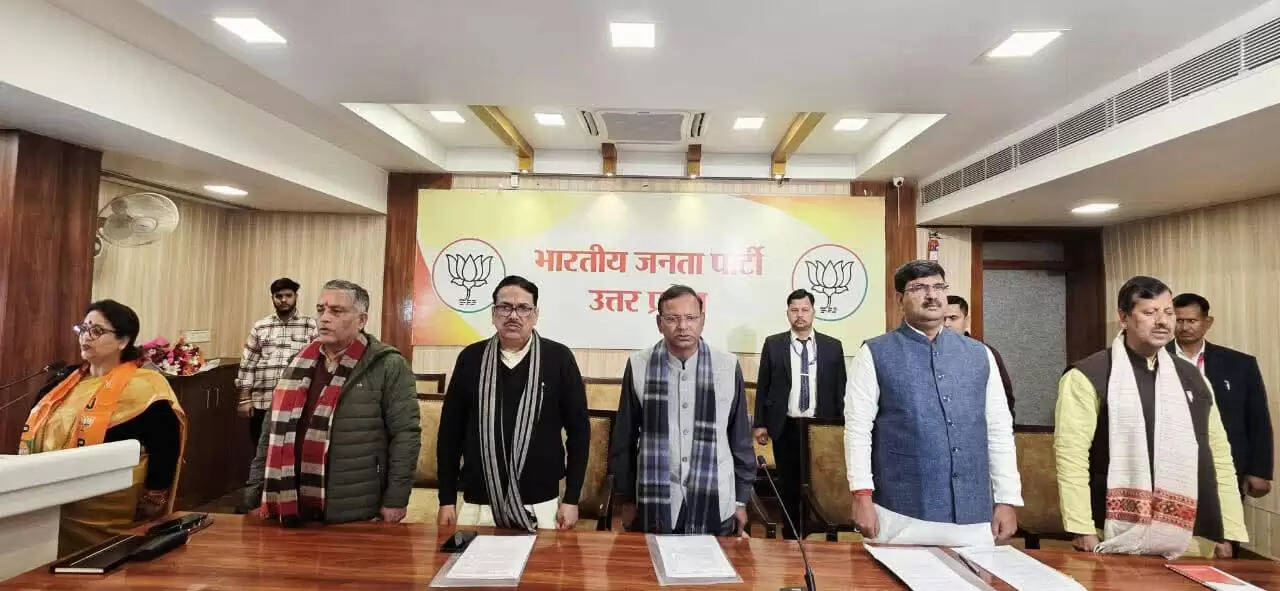 भाजपा प्रदेश अध्यक्ष पंकज चौधरी ने मोर्चों— प्रकोष्ठों के पदाधिकारियों को दिया लक्ष्य, 2027 की ऐतिहासिक विजय के लिए अभी से जुटें