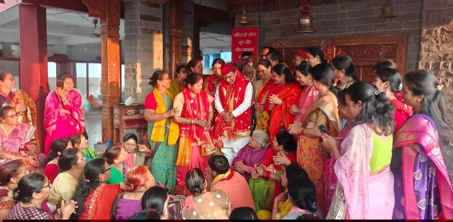 नवरात्र पर महिला मोर्चा का शक्ति पूजन, भजन-कीर्तन से भक्तिमय हुआ माहौल