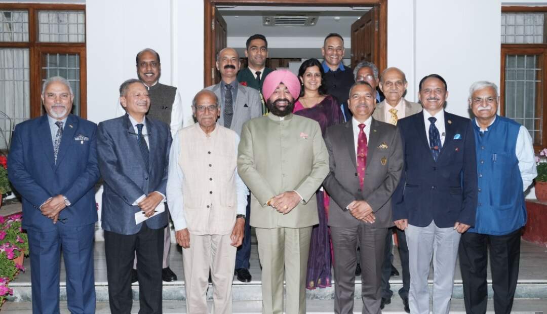 राज्यपाल&nbsp; से‘भीष्म’ थिंक टैंक के सदस्यों से की मुलाकात, वैश्विक व सामरिक मुद्दों पर चर्चा