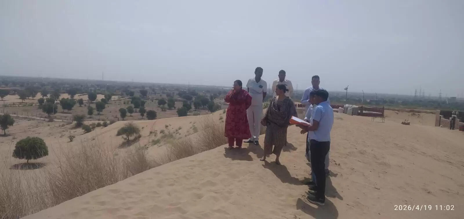 रायसर में पर्यटन विकास कार्यों का सीईओ ने किया निरीक्षण