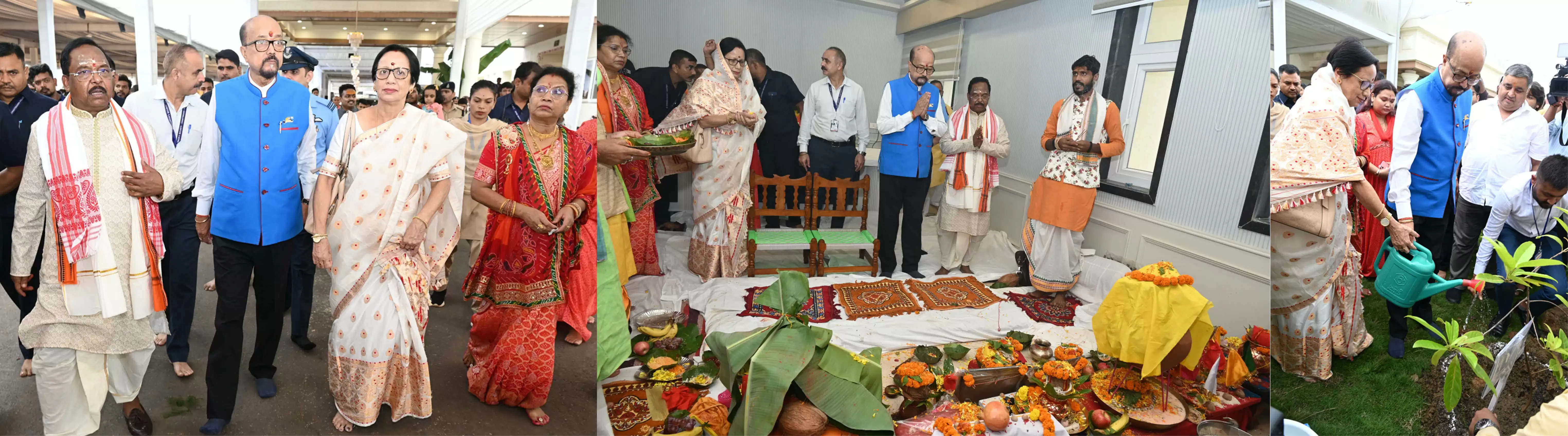 रायपुर : राज्यपाल  डेका कृषि मंत्री नेताम के गृह प्रवेश कार्यक्रम में शामिल हुए