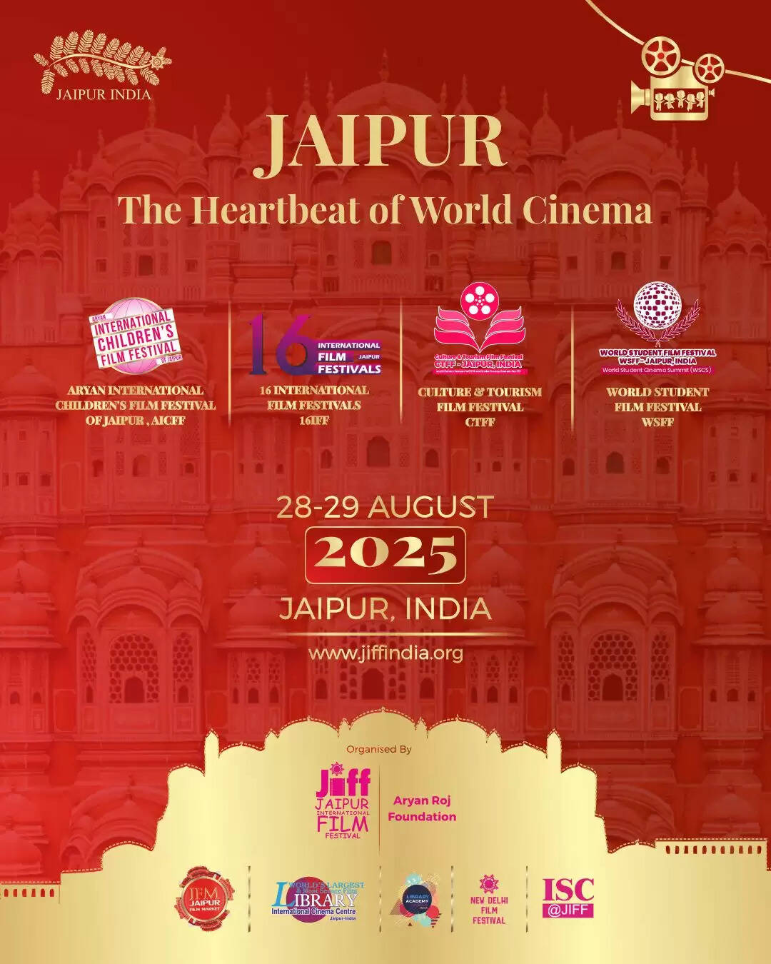 जेआईएफएफ 28-29 अगस्त को कराएगा चार फिल्म फेस्टिवल्स, 36 देशों से 149 फिल्में नामांकित हुईं