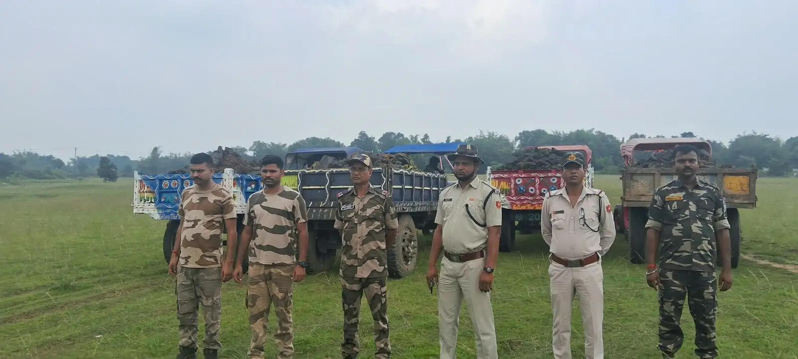 संयुक्त छापेमारी में 26.790 टन अवैध कोयला जब्त