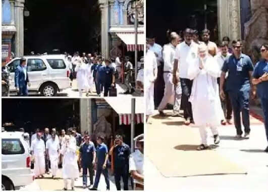 गृह मंत्री अमित शाह ने मदुरै मीनाक्षी अम्मन को किया नमन