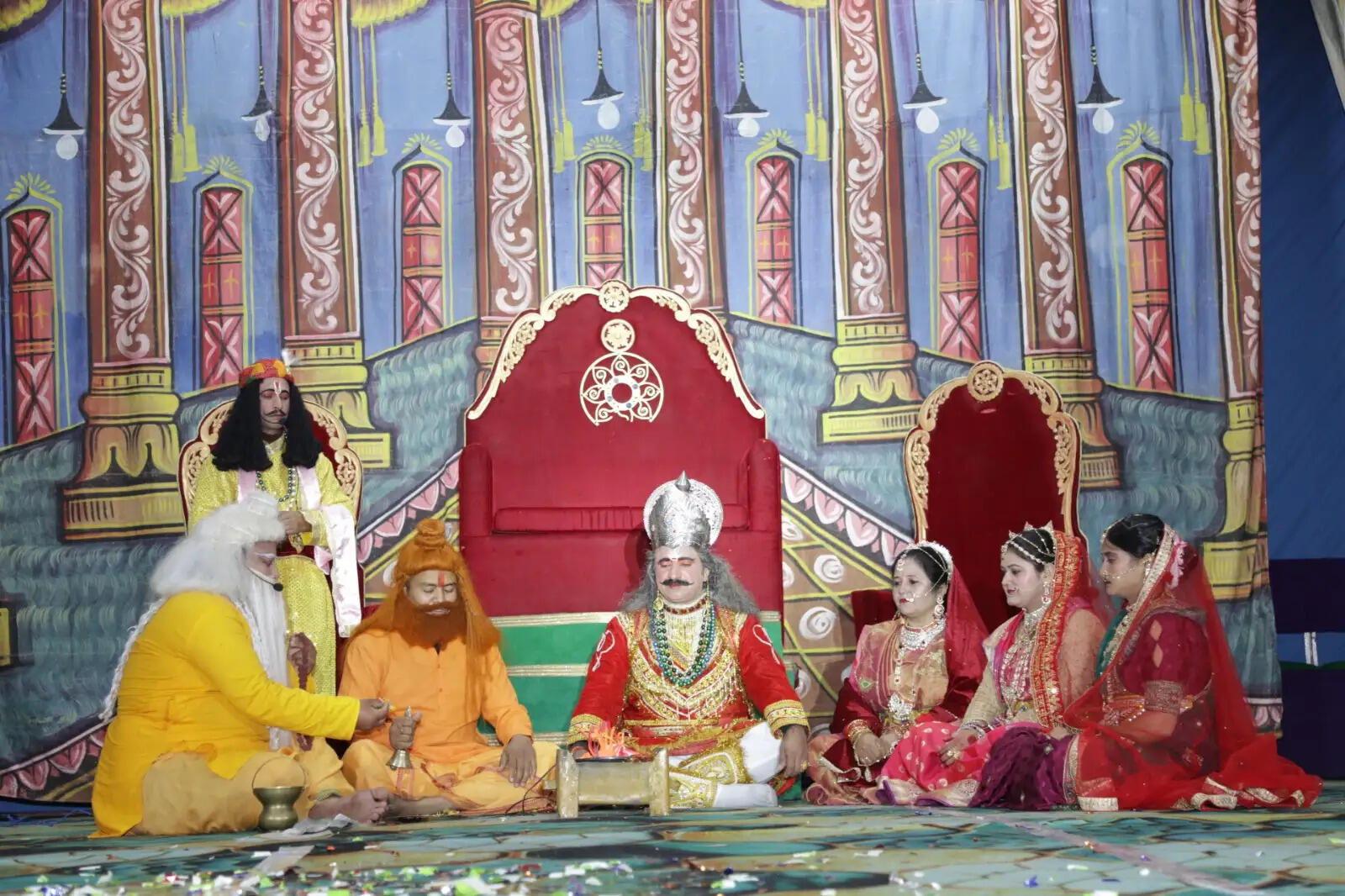 पौड़ी में रामलीला का 126वां मंचन शुरू, राम-लक्ष्मण सहित चारों भाइयों का जन्म प्रसंग मंचित