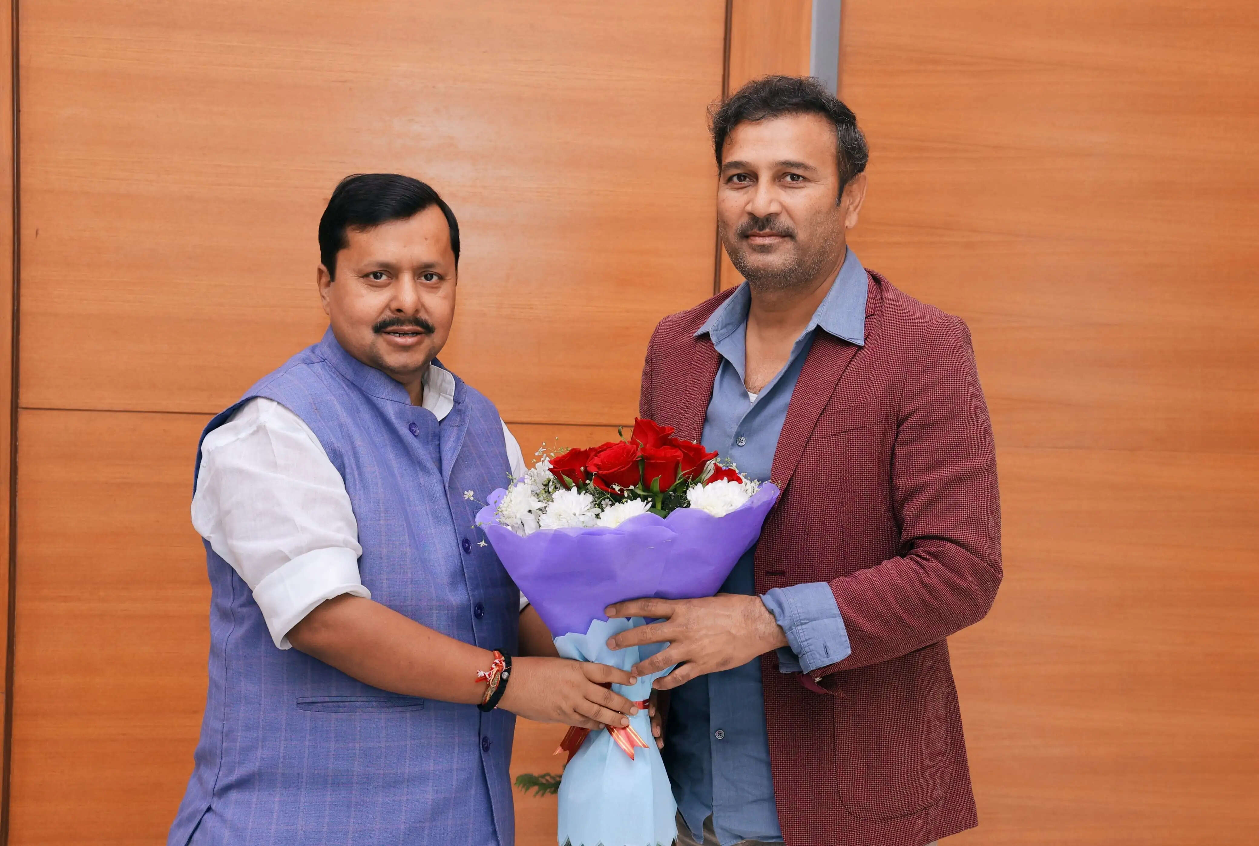 भाजपा के राष्ट्रीय अध्यक्ष नितिन नवीन से आजसू प्रमुख सुदेश महतो ने की मुलाकात