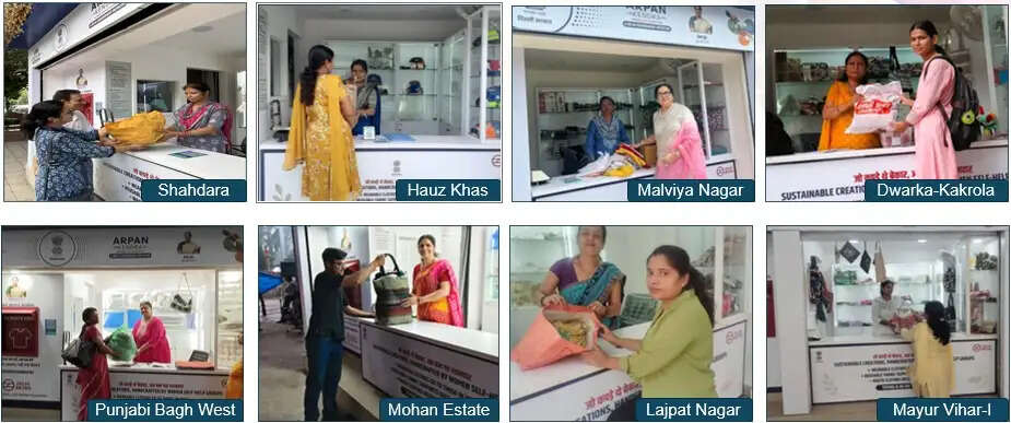 दिल्ली मेट्रो के अर्पण केंद्रों में 41 टन से अधिक पुराने कपड़े हुए जाम, 27 हजार के उत्पादों की हुई बिक्री