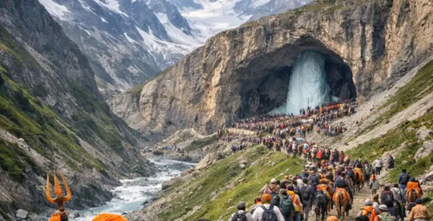 अमरनाथ यात्रा फिर शुरू,&nbsp; 1,801 तीर्थयात्री जम्मू से बालटाल रवाना