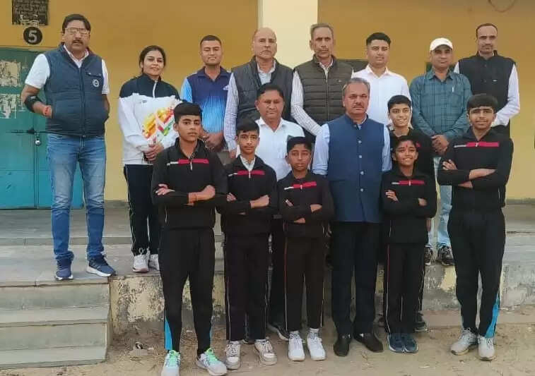 योगासन प्रतियोगिता : राजस्थान की टीम त्रिपुरा रवाना