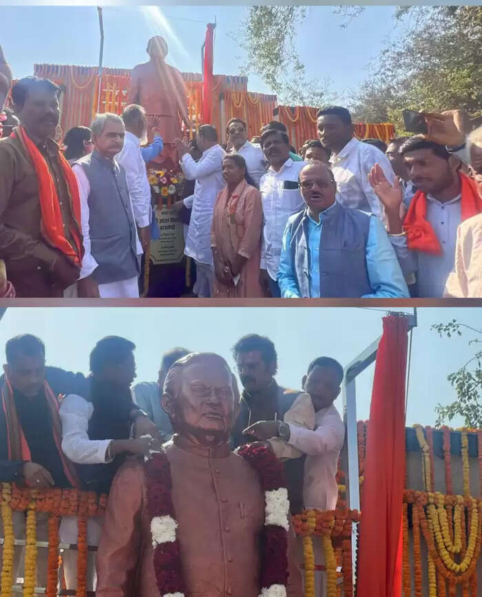 जगदलपुर के लालबाग में अटल बिहारी बाजपेयी की प्रतिमा का हुआ अनावरण, दी गई श्रद्धांजलि