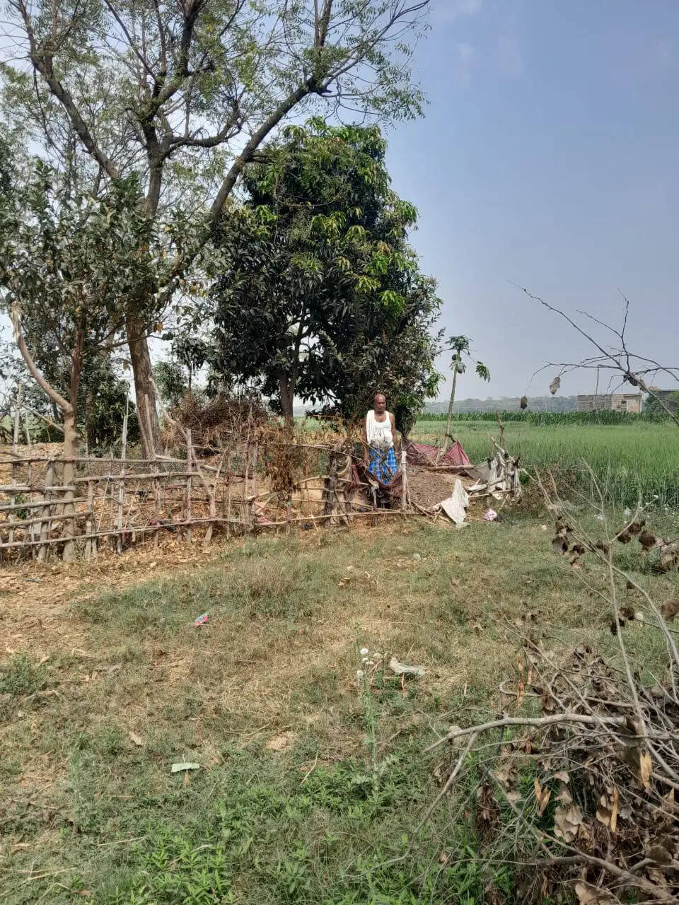 जमीन पर अवैध कब्जे को लेकर थाने में दिया आवेदन