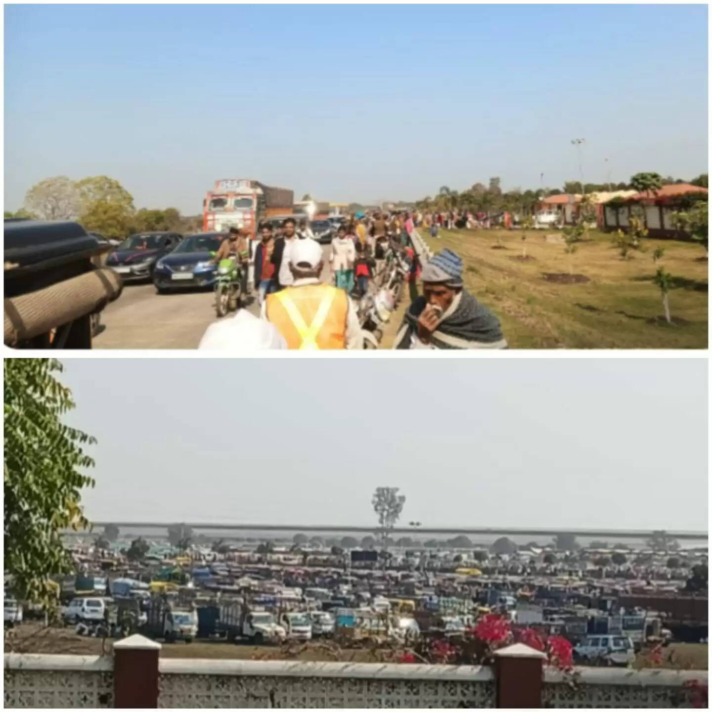 राजगढ़ःराधा स्वामी सत्संग में उमड़ी समर्थकों की भीड़, हाइवे पर रेंगते नजर आए वाहन,