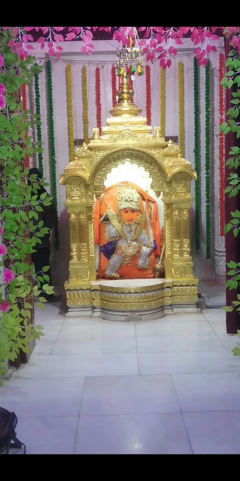 राजगढ़ः श्रीराम उत्सव पर श्री अंजनीलाल जी की छतरी पर हुई सोने की पॉलिस