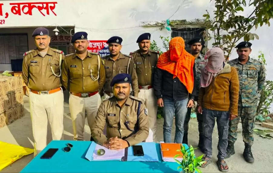 भूसी की आड़ में तस्करी का भंडाफोड़, 7,866 लीटर विदेशी शराब जब्त