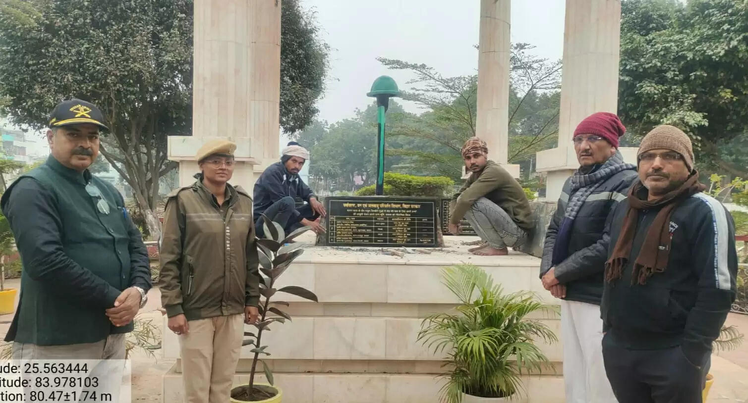 शहीद स्मारक में शिलापट पर अंकित हुआ शहीदों का नाम
